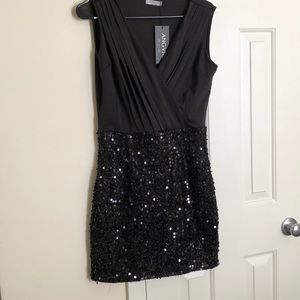 Black Sequin Dress